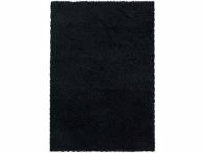 Doux - tapis à poils longs doux - noir 240 x 340 cm