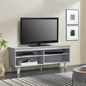 [en.casa] - Meuble tv Stenløse 58 x 150 x 38 cm gris
