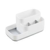 Fortuneville - Boîte à Compartiments, Plastique, Blanc/Gris, 23 x 13 x 12 cm