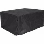 Housse de protection bâche pour meuble de jardin 70x150x120cm anthracite - noir