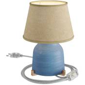 Lampe de table Vaso en céramique avec abat-jour Impero,