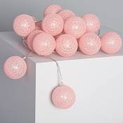 LEDKIA LIGHTING Guirlande LED 20 Boules Pink Sugar