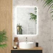 Miroir salle de bain avec eclairage led - 60x80cm -