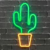 Neon Cactus 47 cm - Prise et Interrupteur on/Off Inclus
