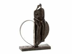 Paris prix - statuette déco "couple sur cœur" 31cm