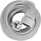 Rallonge électrique grise 2P+T - Câble 3G1,5 mm² - 10 m - Dhome