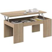 Salone Srl - kit meubles table basse ELEV.43X100X50cm chene canad