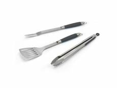 Set d'ustensiles fourchette + spatule + pince poivre