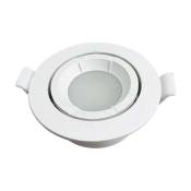 Support Spot Encastrable GU10 led Orientable Rond blanc Silamp