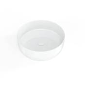 Swiss Aqua Technologies - Vasque à poser Infinitio 39 x 39 x 12 cm sans trop-plein, blanc mat (SATINF3939M)