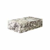 Table basse Plinth Low / Marbre - 100 x 60 cm x H 27 cm - Menu beige en pierre