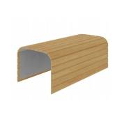 Tablette pliable plateau pour accoudoir de canapé couleur Aulne 40x44cm wood