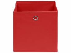 Vidaxl boîtes de rangement 4 pcs rouge 32x32x32 cm tissu 288361