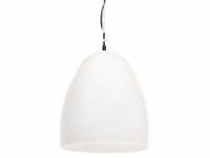 Vidaxl lampe suspendue industrielle 25 w blanc rond