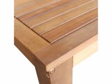 Vidaxl table de bar bois d'acacia solide 60 x 60 x
