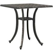 Vidaxl - Table de jardin bronze 53x53x53 cm aluminium