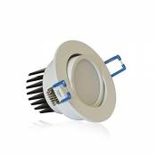 Vision-EL 776321 Spot LED Orientable 4000°K, Aluminium/PC, 7 W, Blanc, (H x Ø)-56 x 89 mm