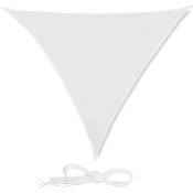 Voile d'ombrage triangle 4 x 4 x 4 m blanc - Blanc
