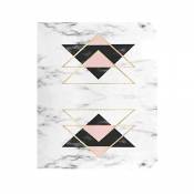 ZZKKO Geometry Marble Magnetic Mailbox Cover Wrap Post