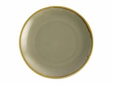 Assiette plate ronde couleur mousse kiln olympia 280