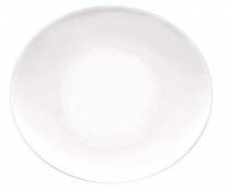 Assiettes ovales Prometeo Blanc brillant (6 pièces)
