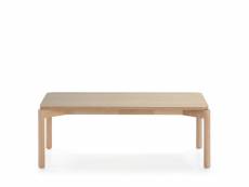 Atlas - table basse en bois 110x60cm - couleur - bois clair