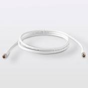 Câble coaxial 3C2V ø9.52 mm Mâle / Mâle blanc 1.5 m