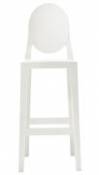 Chaise de bar One more / H 65cm - Plastique - Kartell blanc en plastique