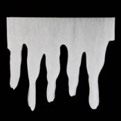 Coulée de neige artificielle blanc 35 x 200 cm