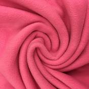 Craftine Tissu Polaire uni Rose - par 50 cm