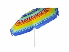 Eurotrail parasol de plage upf 50+ arc-en-ciel