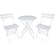 Frankystar - Ensemble Bistrot 2 chaises + table pliante