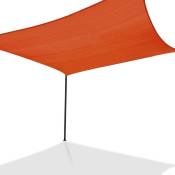 Idmarket - Voile d'ombrage rectangulaire 4x6 m terracotta - Orange