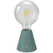 Lampe portative led rechargeable Cabless01 avec ampoule globo G125 Avec ampoule - Bleu canard - Avec ampoule