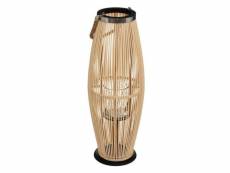 Lanterne déco en bambou "fit" 72cm naturel