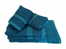 "lot de serviette en bambou bleu dimensions - taille