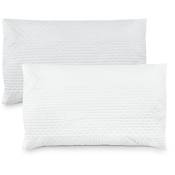 Mediawave Store - Pack 2 oreillers pour lit en coussins rembourrés de plumes hypoallergéniques