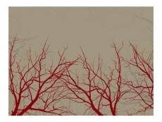 Papier peint - red-hot branches 250x193 cm