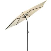 Parasol de jardin - Parasol - Résistantes à Intempéries - Ø 270 cm - Beige, Parapluie hawaïen, Parapluie d'extérieur - beige