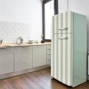 Plage - Sticker réfrigérateur et lave vaisselle, rayure vert, tendance rayure, 180 cm x 59,5 cm - Vert