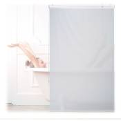 Relaxdays - Store de baignoire, 100x240 cm, rideau de douche hydrofuge, plafond & fenêtre, pare-bain, salle de bain, blanc