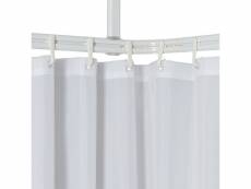 Sealskin ensemble de rail de rideau de douche easy-roll blanc 432042
