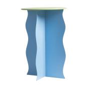 Table d'appoint en métal bleu clair 46 cm Wobbly -