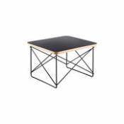Table d'appoint Occasional Table LTR / By Charles & Ray Eames, 1950 - Vitra noir en plastique