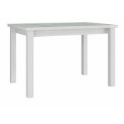Table Victorville 120, Blanc, 78x80x120cm, Allongement,