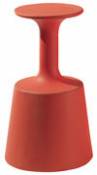 Tabouret de bar Drink / H 75 cm - Plastique - Slide rouge en plastique