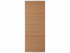 Tapis rectangulaire marron bambou 120 x 180 cm dec023833