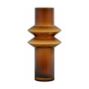 Vase design en verre marron - Nordal