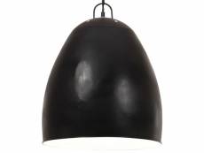 Vidaxl lampe suspendue industrielle 25 w noir rond 42 cm e27 320557