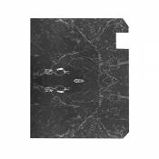 ZZKKO Black Marble Magnetic Mailbox Cover Wrap Post